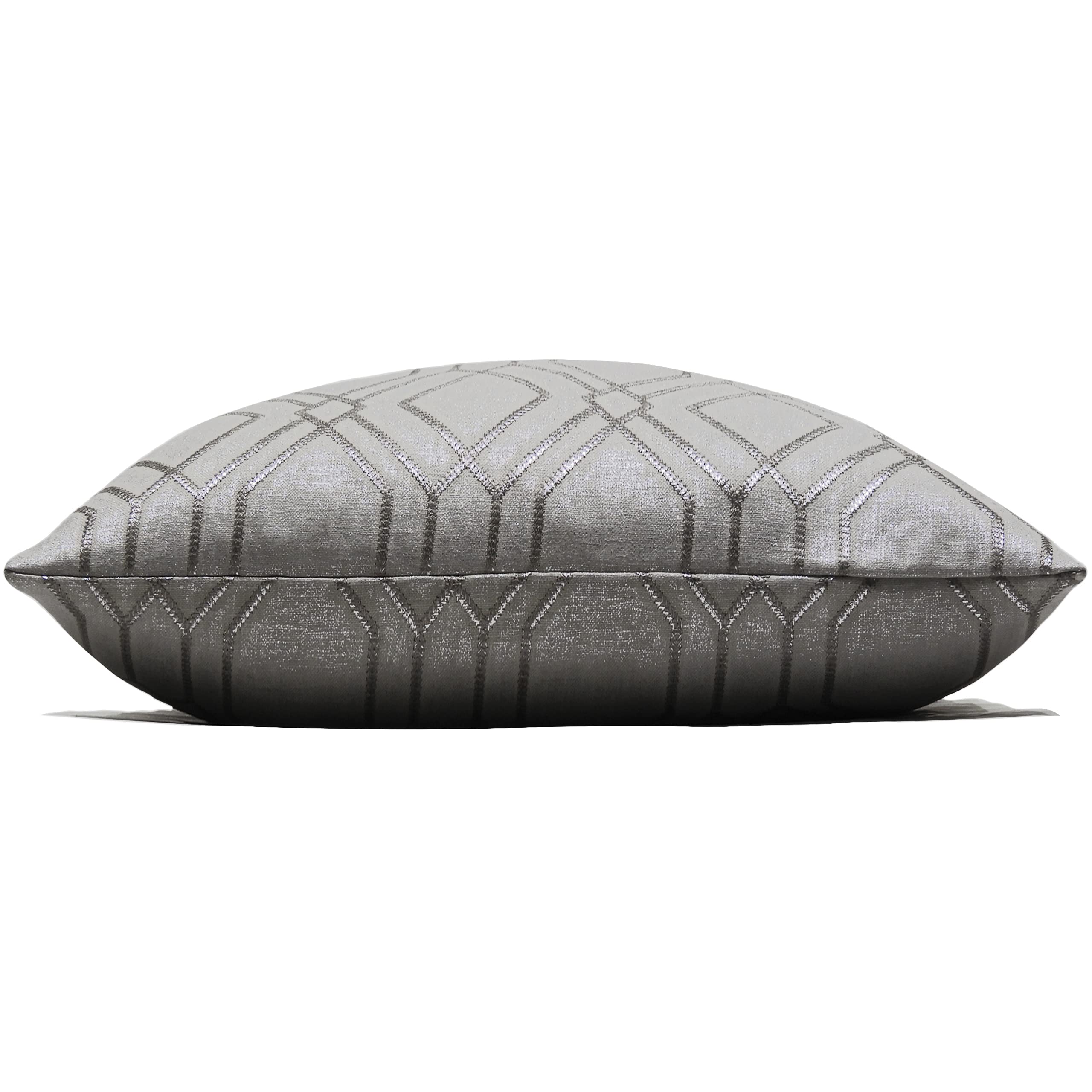 Prestigious Textiles Othello Twin Pack Polyester Rempli Coussins, Graphite, 40 x 60cm