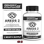 GENERIC4ME AREDS 2 SoftGels, 500 mg Vitamin C, 400 IU Vitamin E, 10 mg Lutein, 2 mg Zeaxanthin, 80 mg Zinc, 2 mg Copper - Supports Eye Health - 120 Mini SoftGels (Two Month Supply)