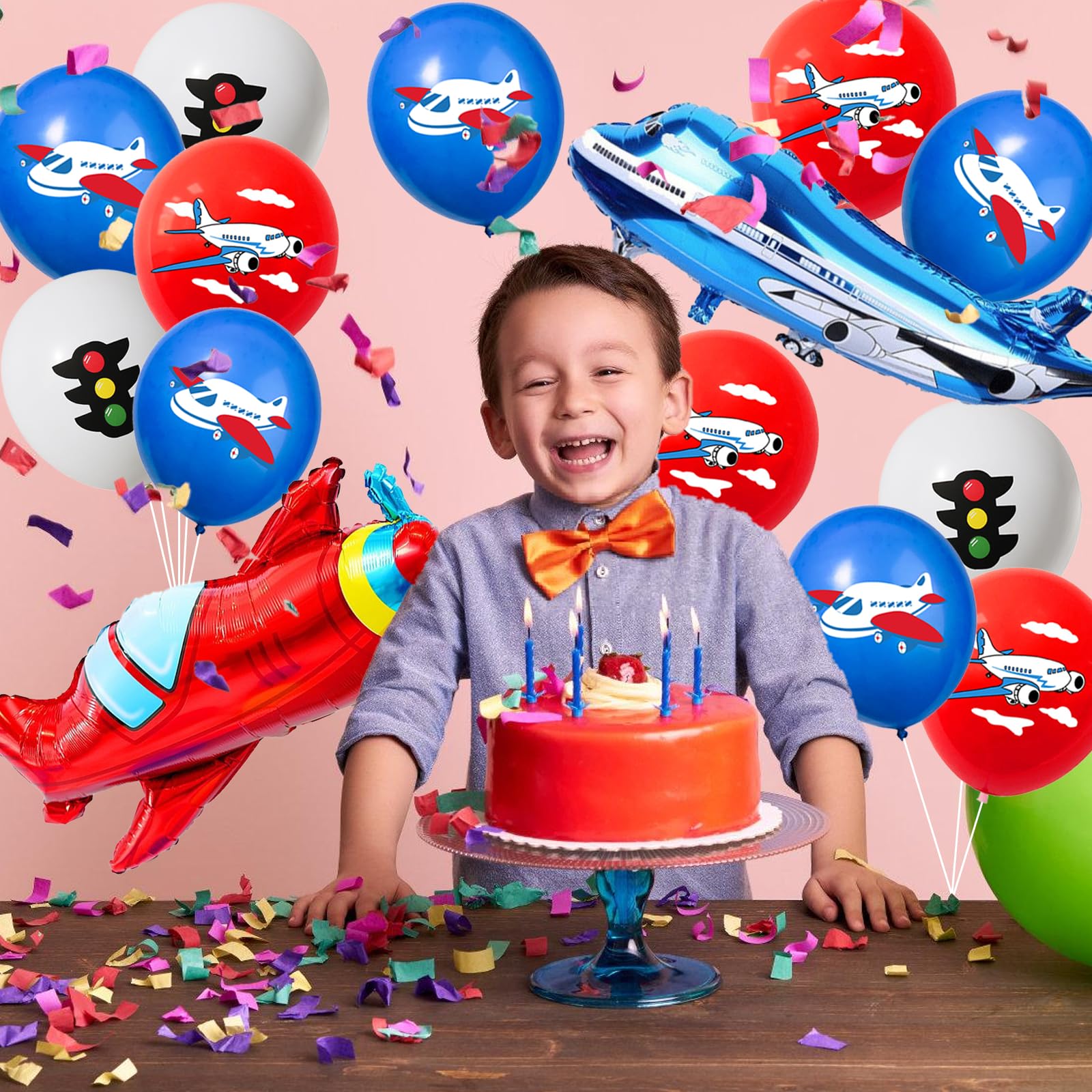 Kinder Geburtstag Luftballons Dekoration 60 Stück,Geburtstag Geschirr