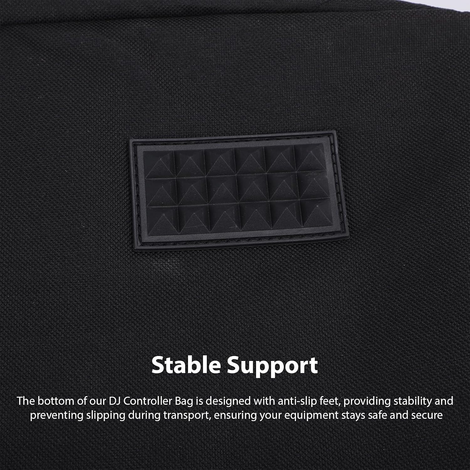 Fockety DJ Controller Case, Portable DJ Controller Bag with Removable Dividers Adjustable Strap and Handle, Durable Oxford Fabric Anti Slip Bottom Gig Bag Accessories Pouch for Cable
