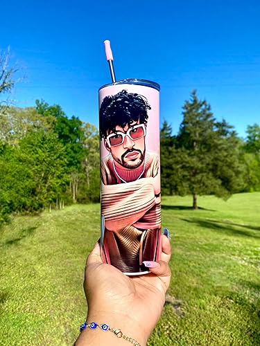 Bad Cute Bunny Tumbler Benito Skinny Tumbler Christmas Gift 20oz Skinny Tumbler Travel Coffee Mug Mom Custom Tumbler