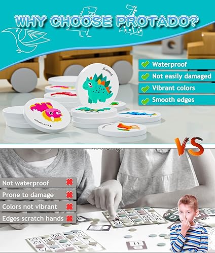 Miniatura 10 de Protado Juego de memoria de madera para niños, 24 tarjetas de memoria a juego con 5 calcomanías de tatuaje, juego educativo de memoria para el