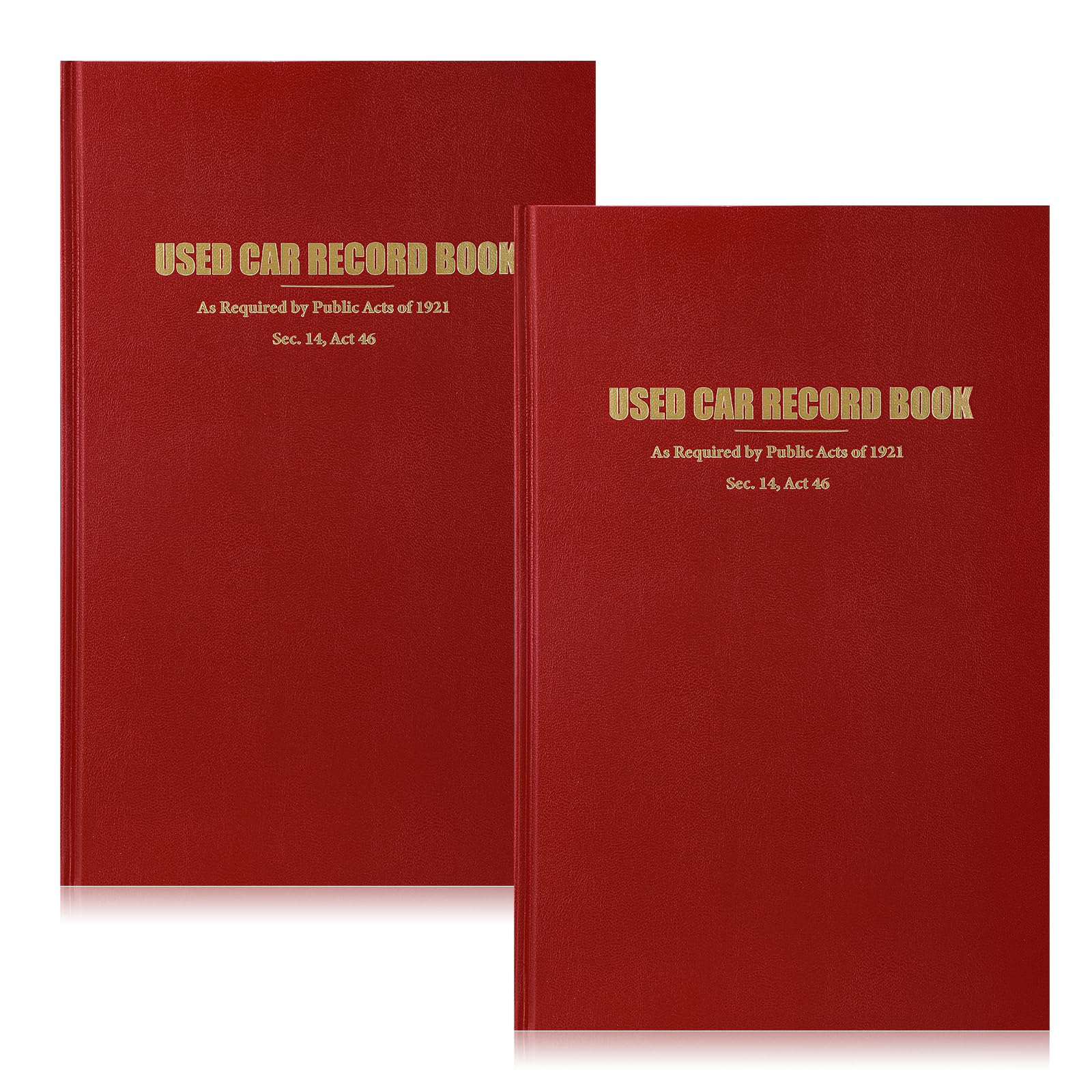 Watersay 2 x Gebrauchtwagenheft für Händler, Rot