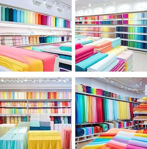 Miniatura 7 de Barcelonetta  Tela de polialgodón para coser, tela de tela ancha, rollo de 60 pulgadas de ancho, ligero, transpirable, forro, tela para el hogar,