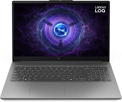 Lenovo LOQ 15IAX9E 15.6" FHD 144Hz Gaming Laptop, Intel Core i7-12650HX, 16GB DDR5 RAM, 512GB PCIe SSD, NVIDIA RTX 4050, Windows 11 Home, Wi-Fi 6, Backlit KB, Luna Grey 83LK00DBUK