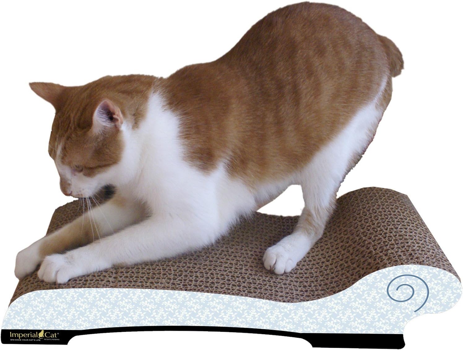 Imperial Cat Chaise Scratch and Shape, Victorian Blue
