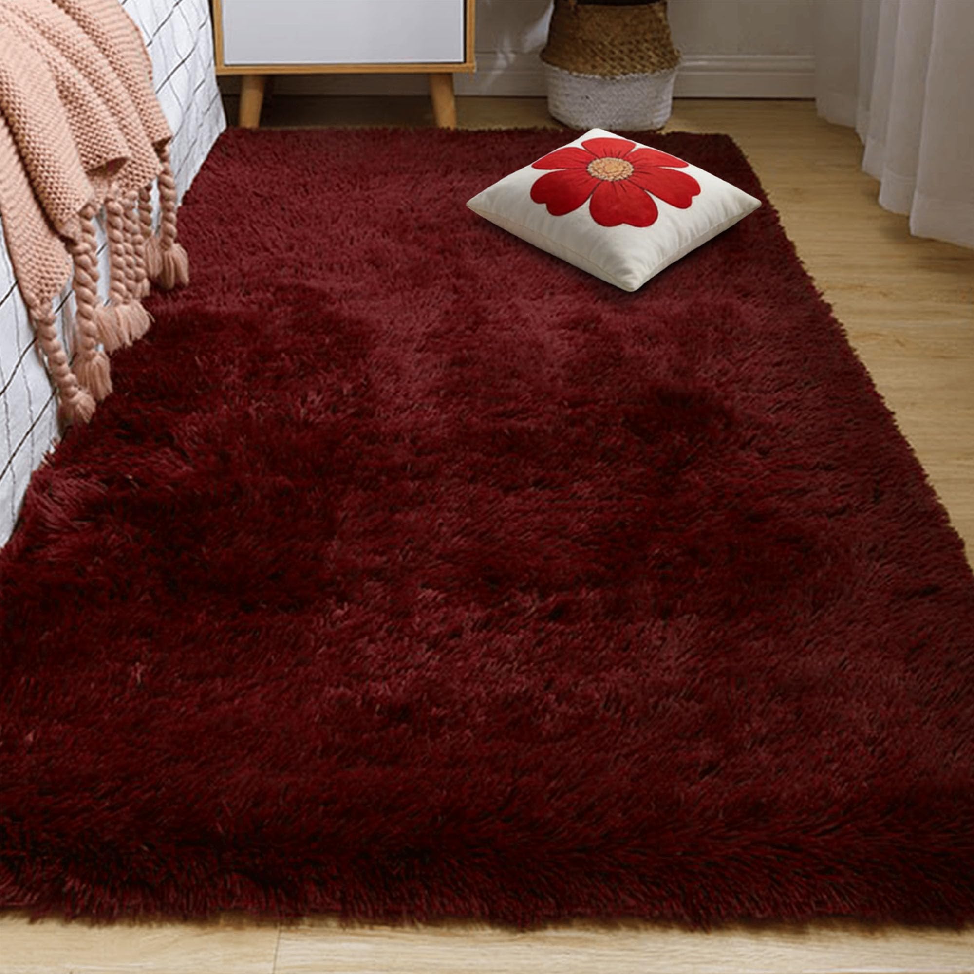 Tapis Chambre 180 x 280 cm Doux Moelleux Grand Tapis de Salon Moderne et Grand