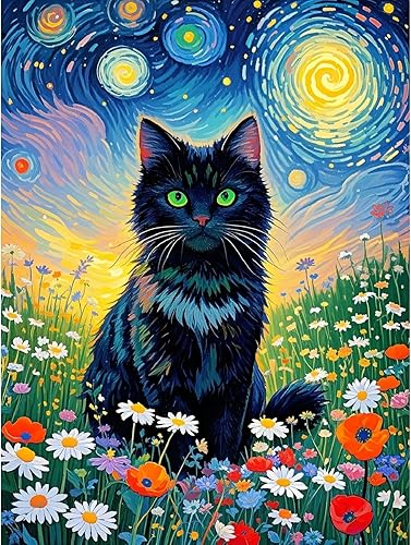 Miniatura 5 de Paquete de 6 pinturas de cóctel retro por números para adultos principiantes, vintage fácil de pintar por números sobre lienzo, kit de pintura al