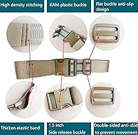 Vista 8 de Correa Táctica EDC para Pierna, Cinturón de Correa para Muslo para Funda de Pierna, Banda Colgante Militar para Pierna Más Gruesa y Larga para Caza