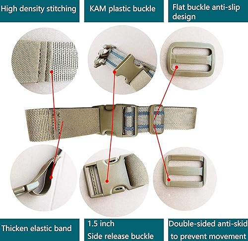Miniatura 9 de Correa Táctica EDC para Pierna, Cinturón de Correa para Muslo para Funda de Pierna, Banda Colgante Militar para Pierna Más Gruesa y Larga para Caza