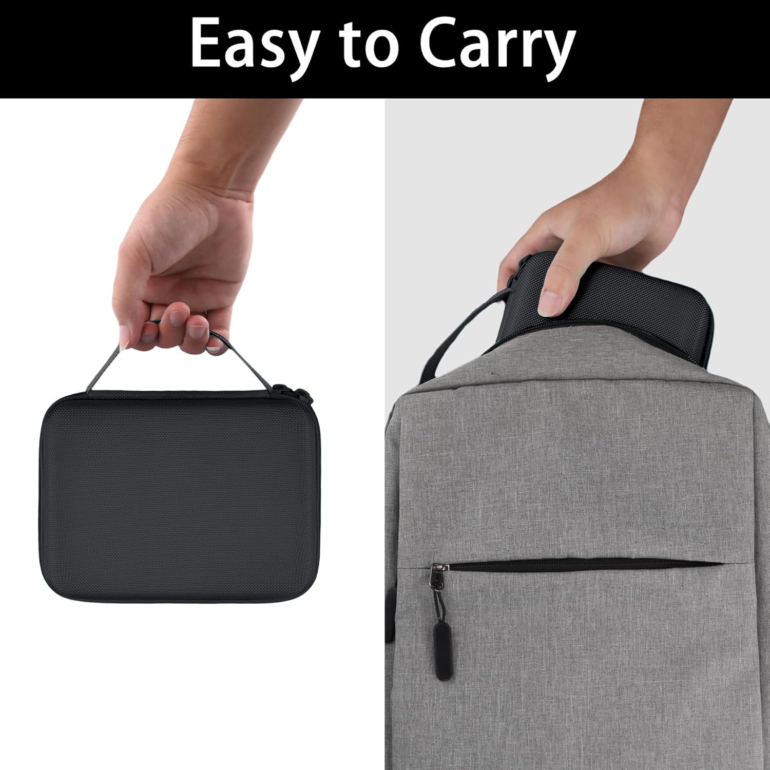 Label Printer Case Compatible with DYMO LetraTag 200B Compact Label Maker(Black Case) - Image 8