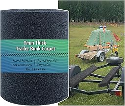 Boat Trailer Bunk Carpet,Bunk Carpet for Boat Trailers,13ft x 11in Boat Trailer Carpets,8mm Thickness Trailer Carpets, Jet Ski Bunks,Dark Gray