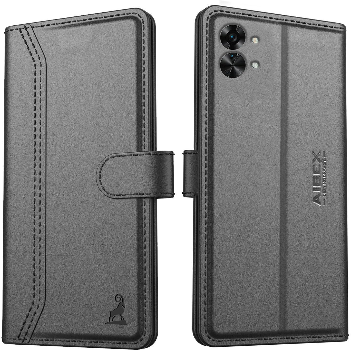 AIBEX ® OnePlus Nord 2T 5G Flip Cover Leather Finish | Inside TPU with Card Pockets | Wallet Stand | Complete Protection Flip Case Black (B0B6V56Z8D) Amazon Price History, Amazon Price Tracker