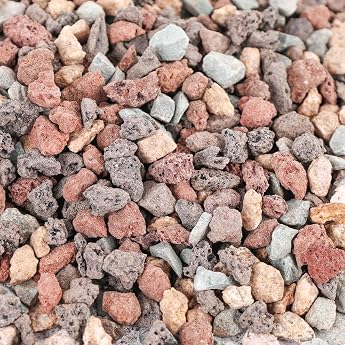 hakacc 900 g decorative natural volcanic rock lava mulch lava granules pebbles for aquarium flower pot landscaping vase filler