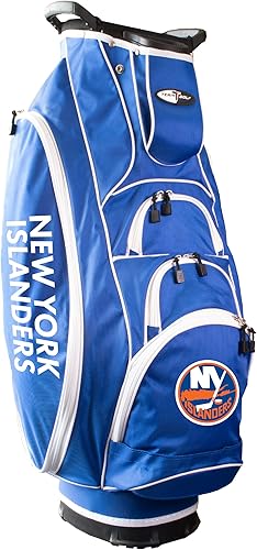 Team Golf NHL - Divisor de club ligero de 10 vías, soporte de acción de resorte, bolsillo enfriador aislado, guante de velcro y soporte para