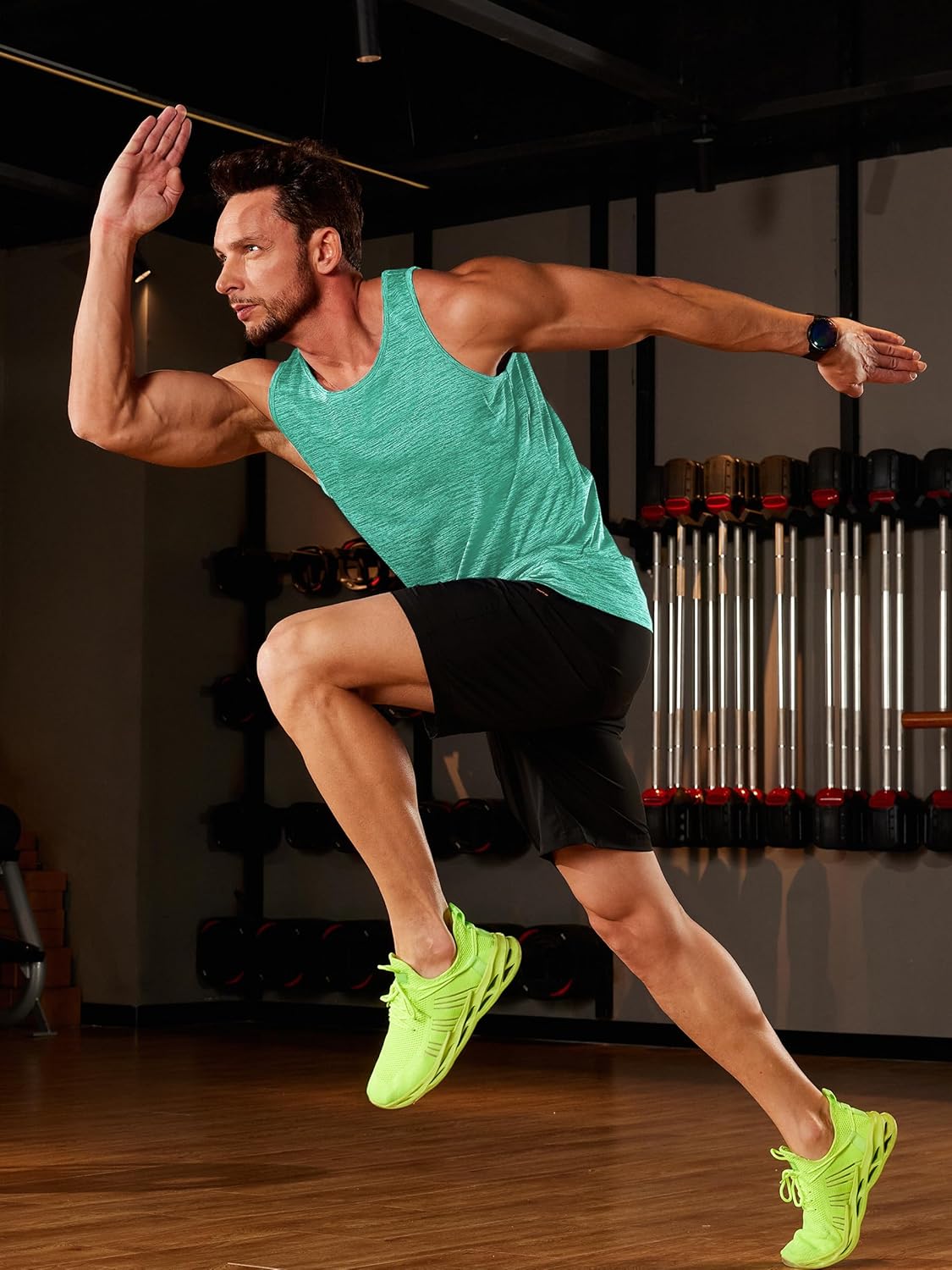 TACVASEN Men's Tank Tops Quick Dry Sleeveless Workout Muscle Shirt Athletic Bodybuilding Gym Performance Tee Shirts - Image 2