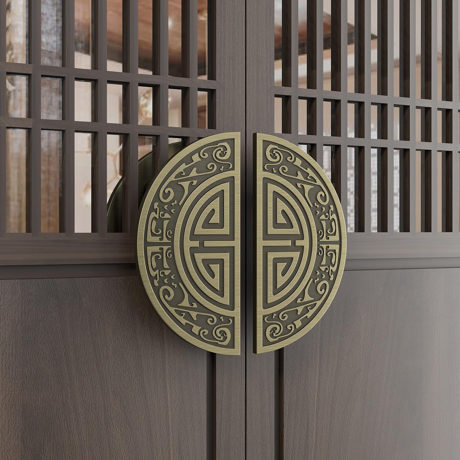 Poignée de porte d'entrée à pousser et tirer pour porte en verre