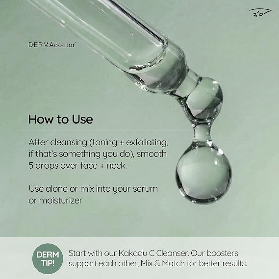 DERMAdoctor Kakadu C, Daily Vitamin C Brightening Kit, Anti-aging skincare for dry, dull skin