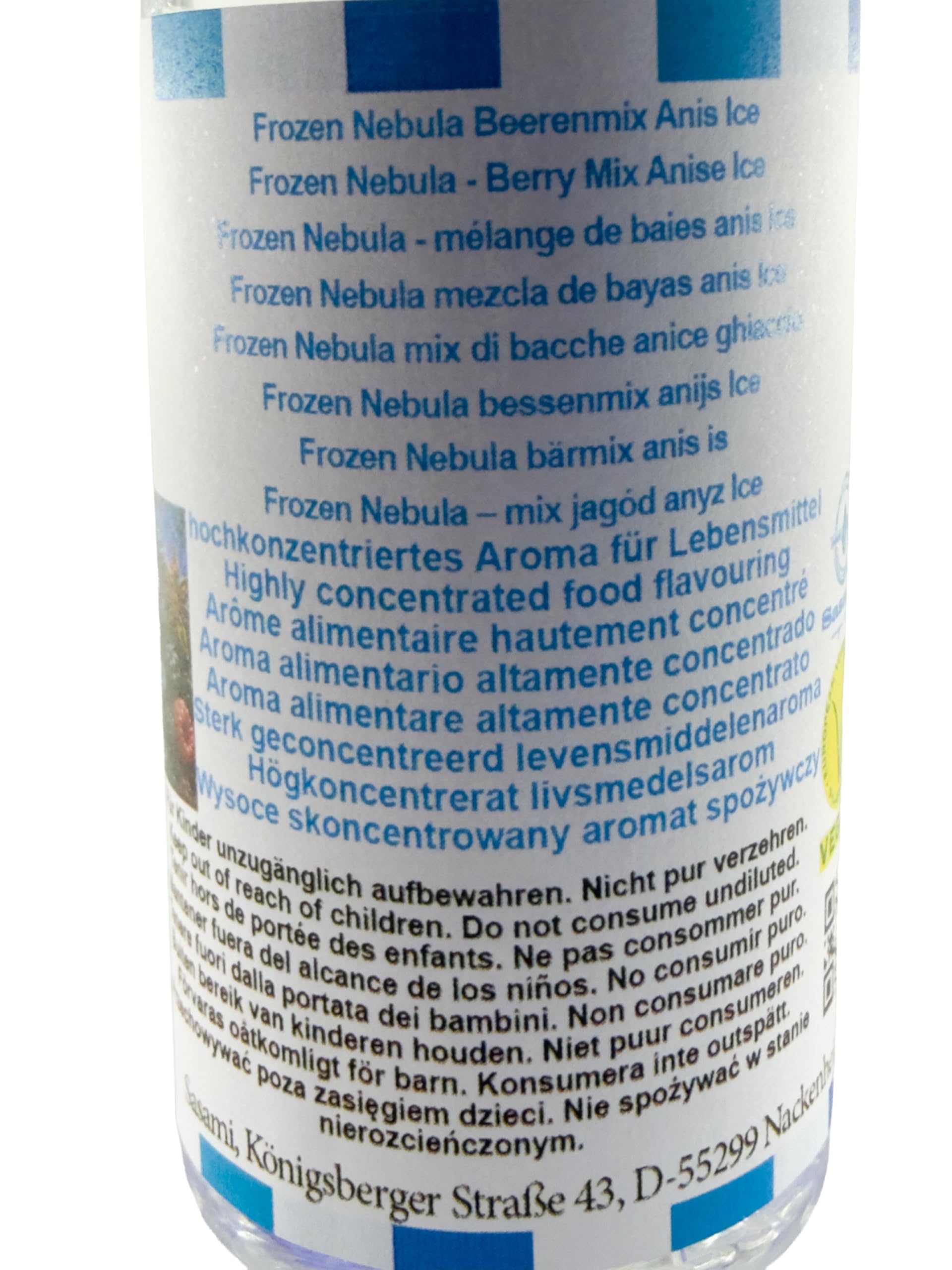 Frozen Nebula mix di bacche anice ghiaccio aroma concentrato - vegano - Sasami - 100ml