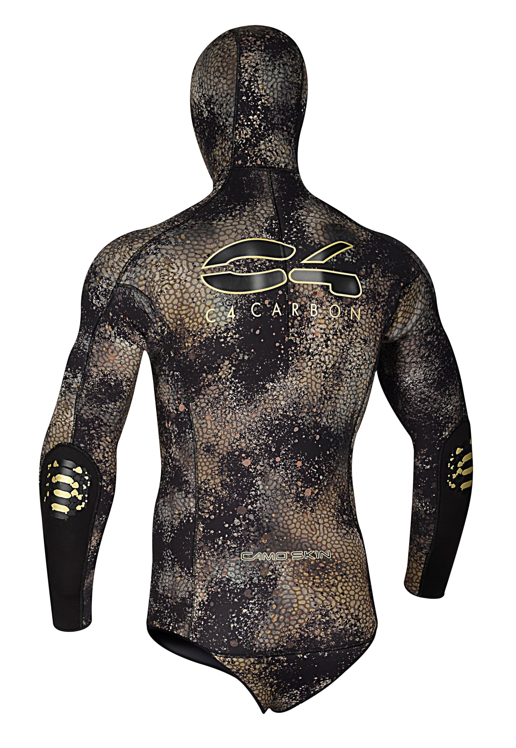 C4 Muta CAMO SKIN - Muta Subacquea Due Pezzi per Pesca Subacquea – Neoprene certificato senza Ftalati e Latex - Giacca e Pantaloni venduti separatamente