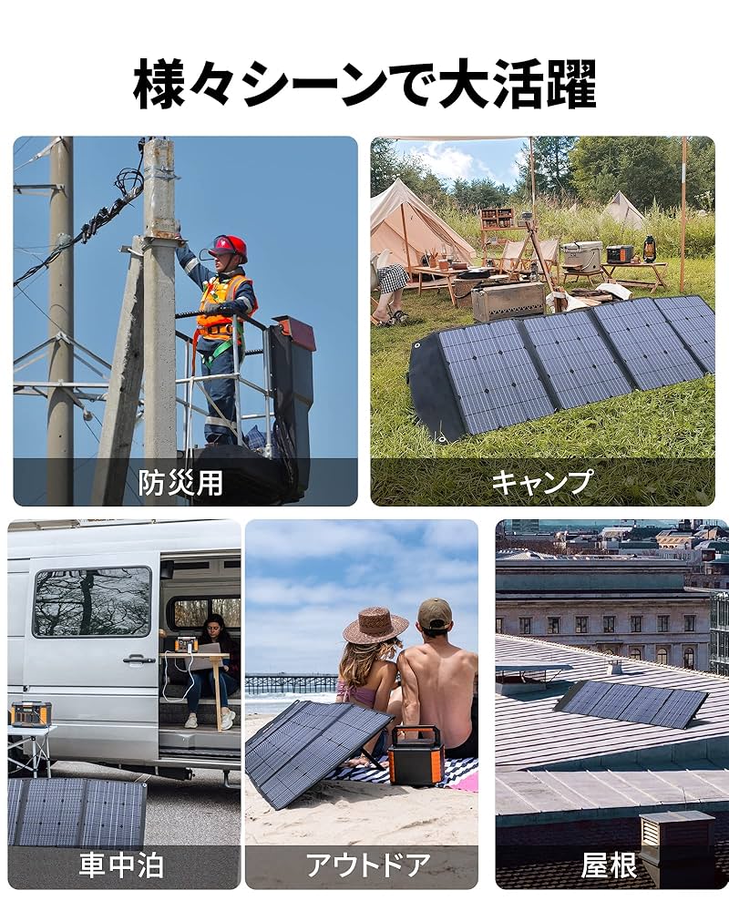 Amazon.co.jp: BALDR ソーラーパネル 200W 最新型ETFEソーラー
