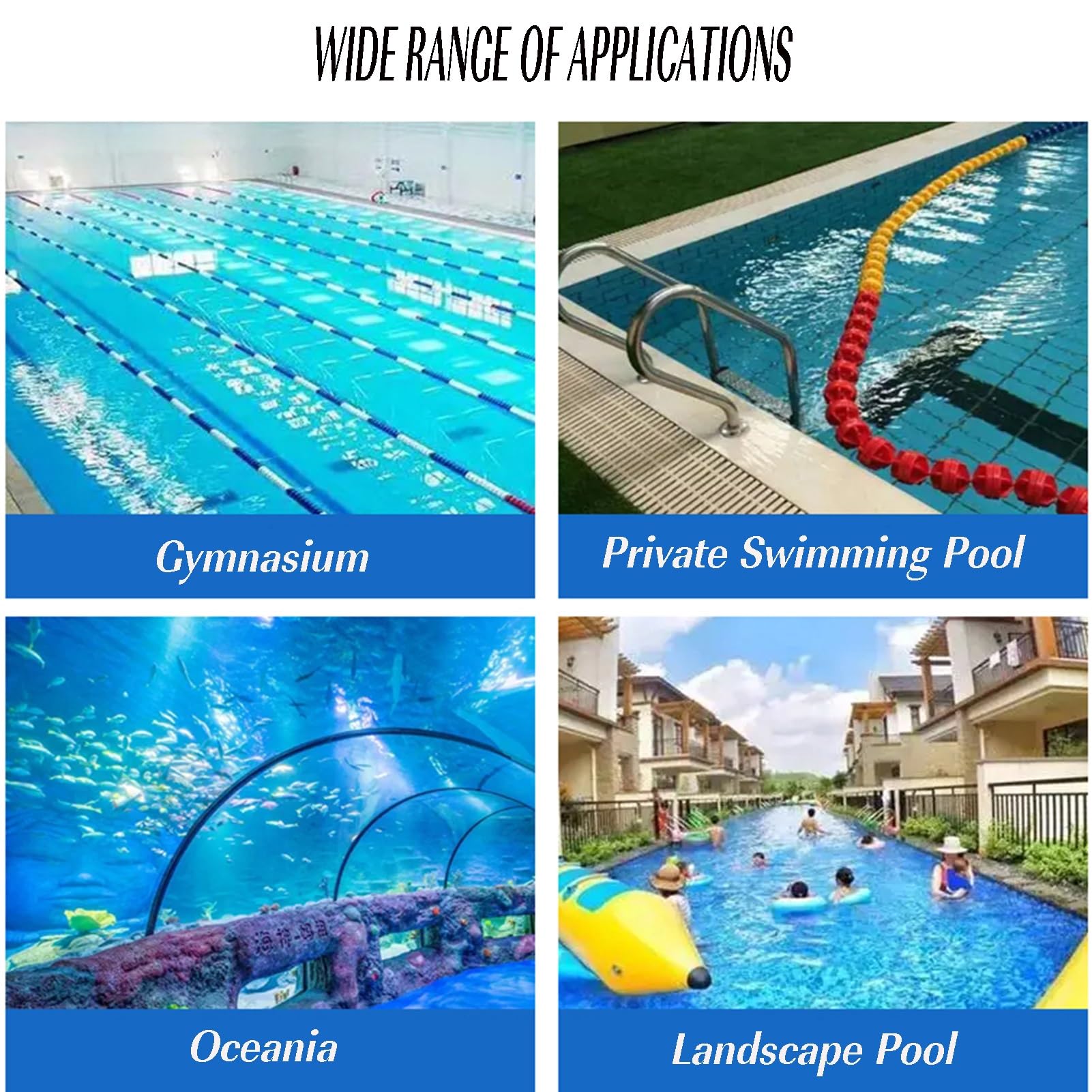Corda divisoria di sicurezza per piscina, 9 m, recinzione di sicurezza per piscine, accessori durevoli per piscine per aree di nuoto sicure, ideale per bambini e animali domestici