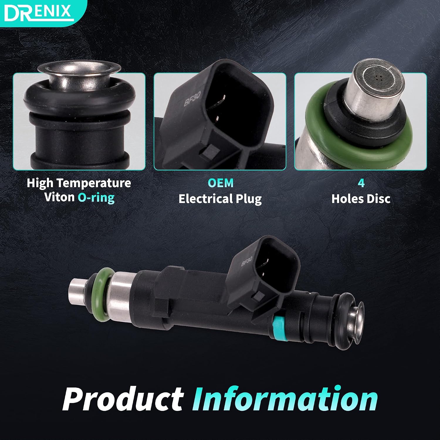 Fuel Injectors fits For-Dodge Grand Caravan For-Chrysler Town&Country 2008-2010 For-Jeep Wrangler For-Jeep Wrangler V6 0280158119 FJ1029 04861667AA 6pcs