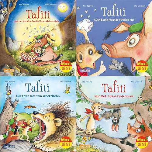 Maxi-Pixi-4er-Set 93: Abenteuer mit Tafiti (4x1 Exemplar): 4 Minibücher für Kinder ab 3 Jahren (93)