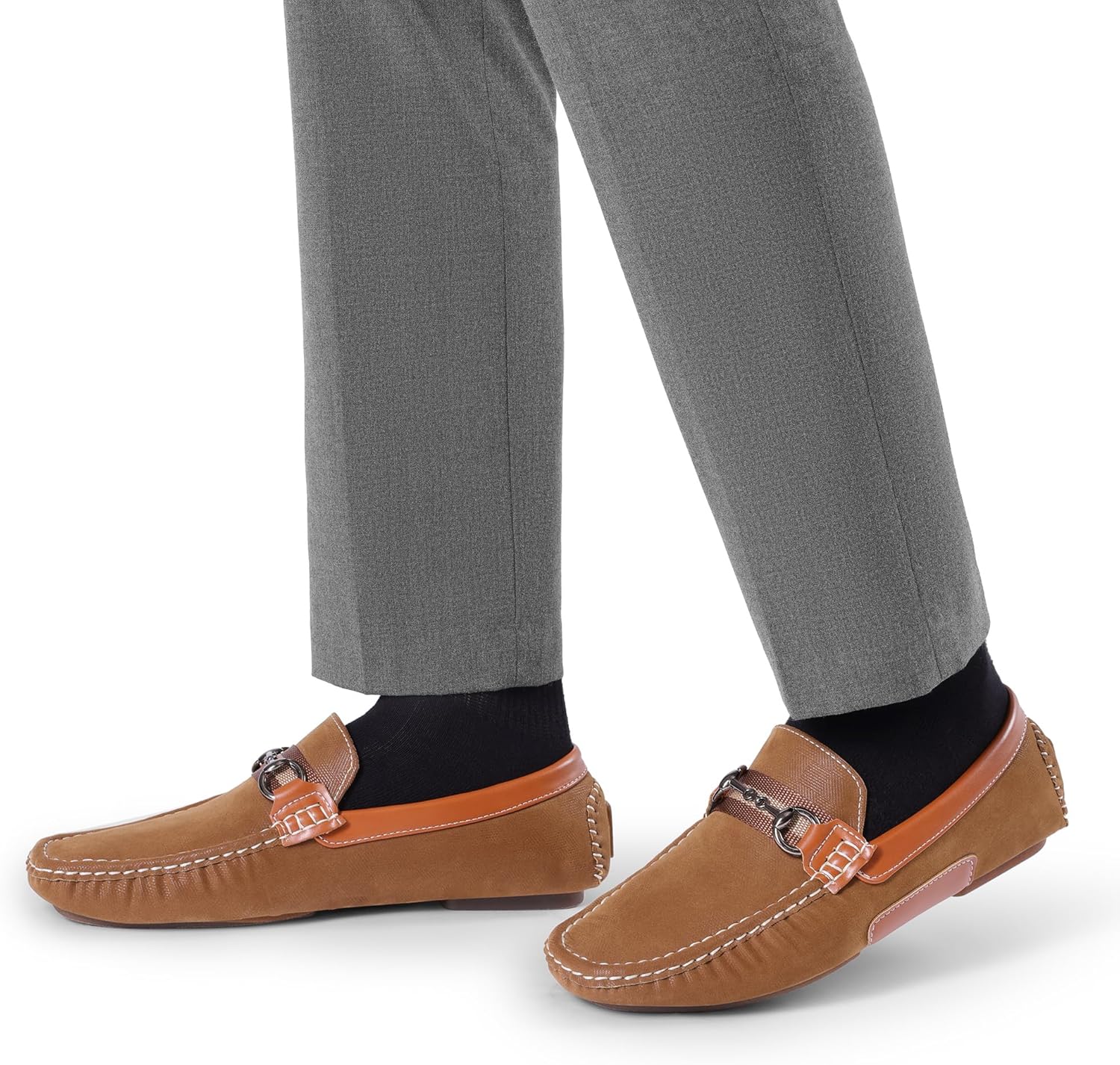 Bruno Marc Men's Driving Penny Loafers Casual Moccasins Shoes,Size 8,Tan - Image 7