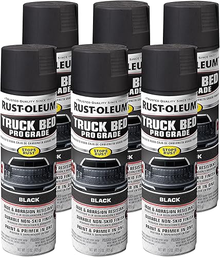 Rust-Oleum 272741-6PK Pintura en aerosol automotriz, negro mate