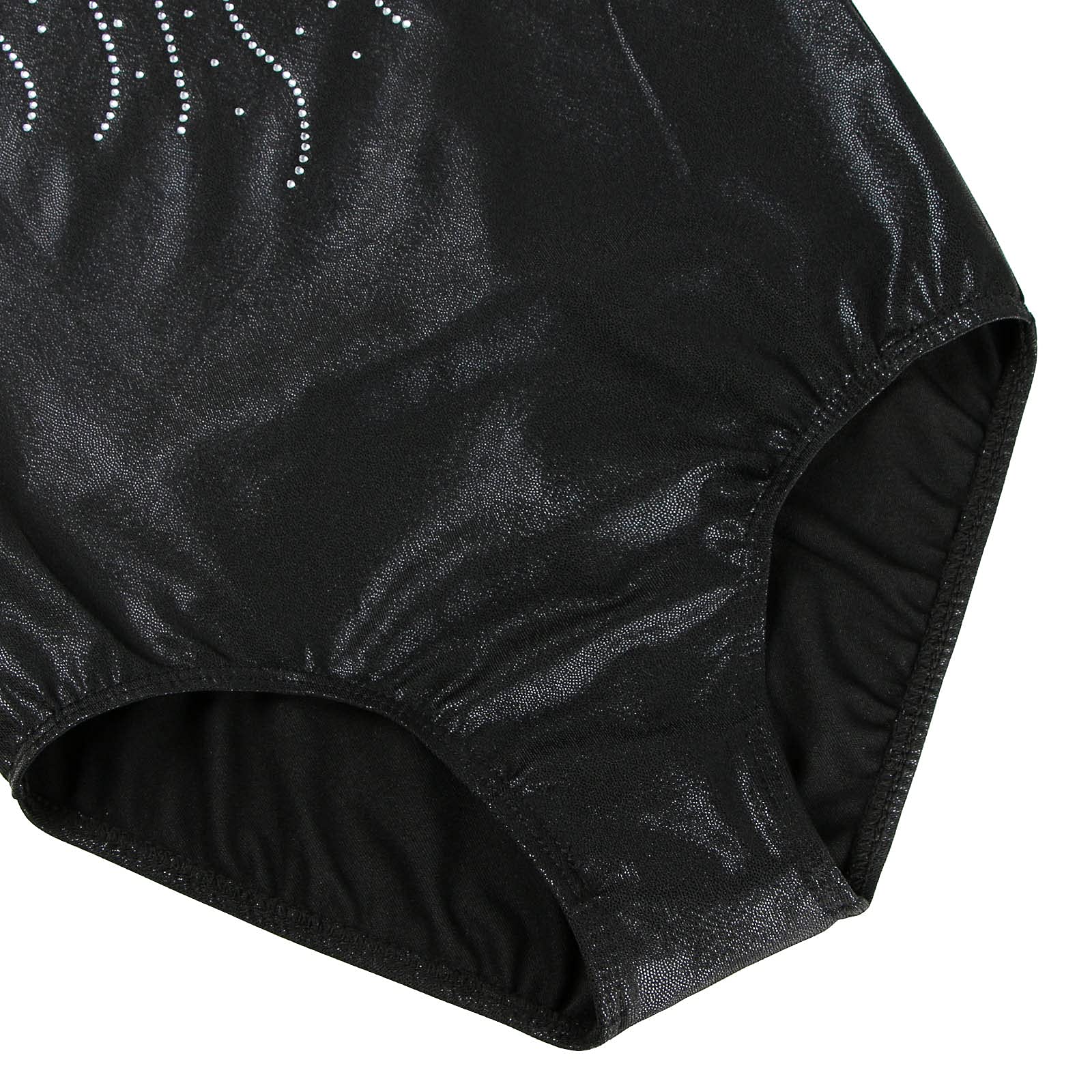 Niña Maillots de Gimnasia Mangas Largas con Lentejuelas en Tul — view 49