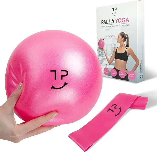 Palla Pilates Tre Puri® 25cm con Fascia Elastica - Kit Fitness e Yoga