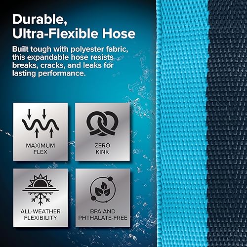 Miniatura 17 de Camco EVOFlex - Manguera de agua potable para caravana de 25 pies, cuenta con diseño extra flexible con extremos de alivio de tensión de acero