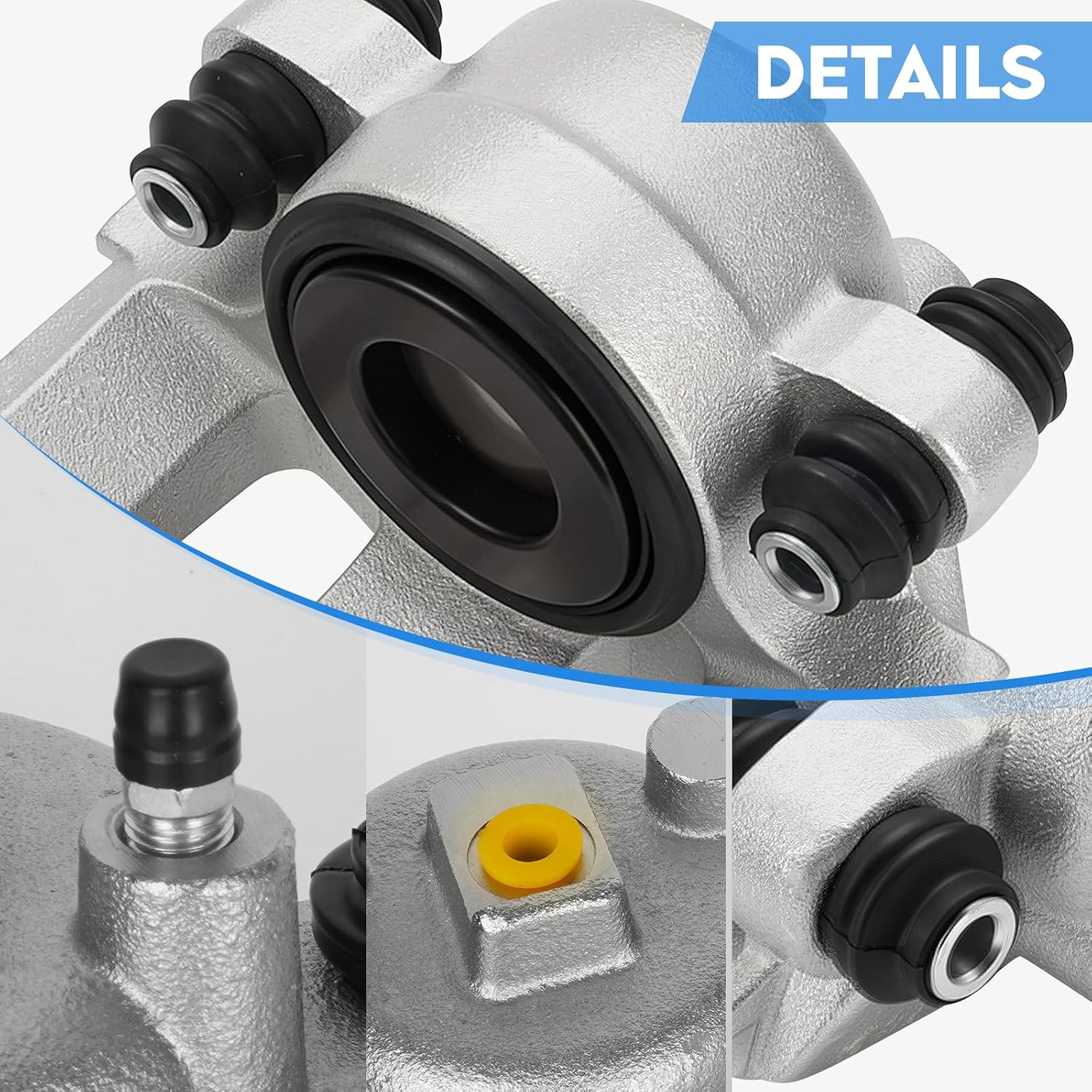 Front Brake Calipers Compatible with Jeep Wrangler 1990-2006, Cherokee 90-01, Grand Cherokee 93-98, TJ 97-06, Comanche 90-92, Front Driver & Passenger Side, 18-4340 18-4339, 2PCS