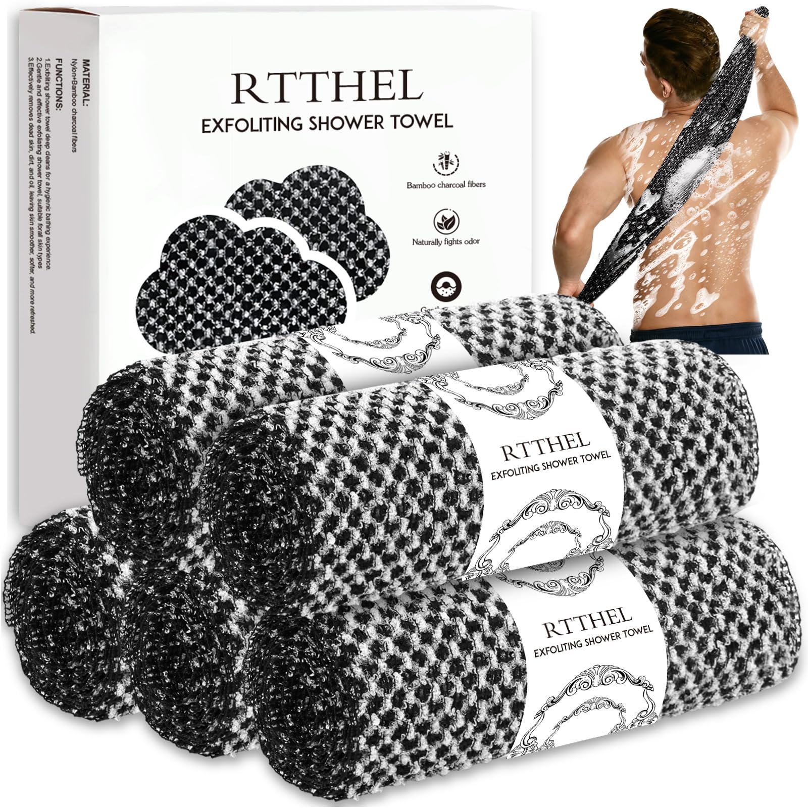 Photo 1 of RTTHEL 5 Pack Exfoliating Washcloths