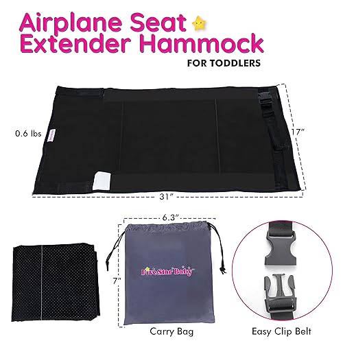 Miniatura 5 de Cama de avión para niños pequeños - Cama de avión para niños pequeños - Cama de avión para niños - Esenciales de viaje en avión para bebés -