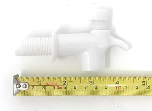 Miniatura 3 de Llave para Garrafon de 1/2 Macho - Grifo de botón dispensador de agua de plástico blanco, se adapta a agujeros de ¾ pulgadas, para enfriadores de