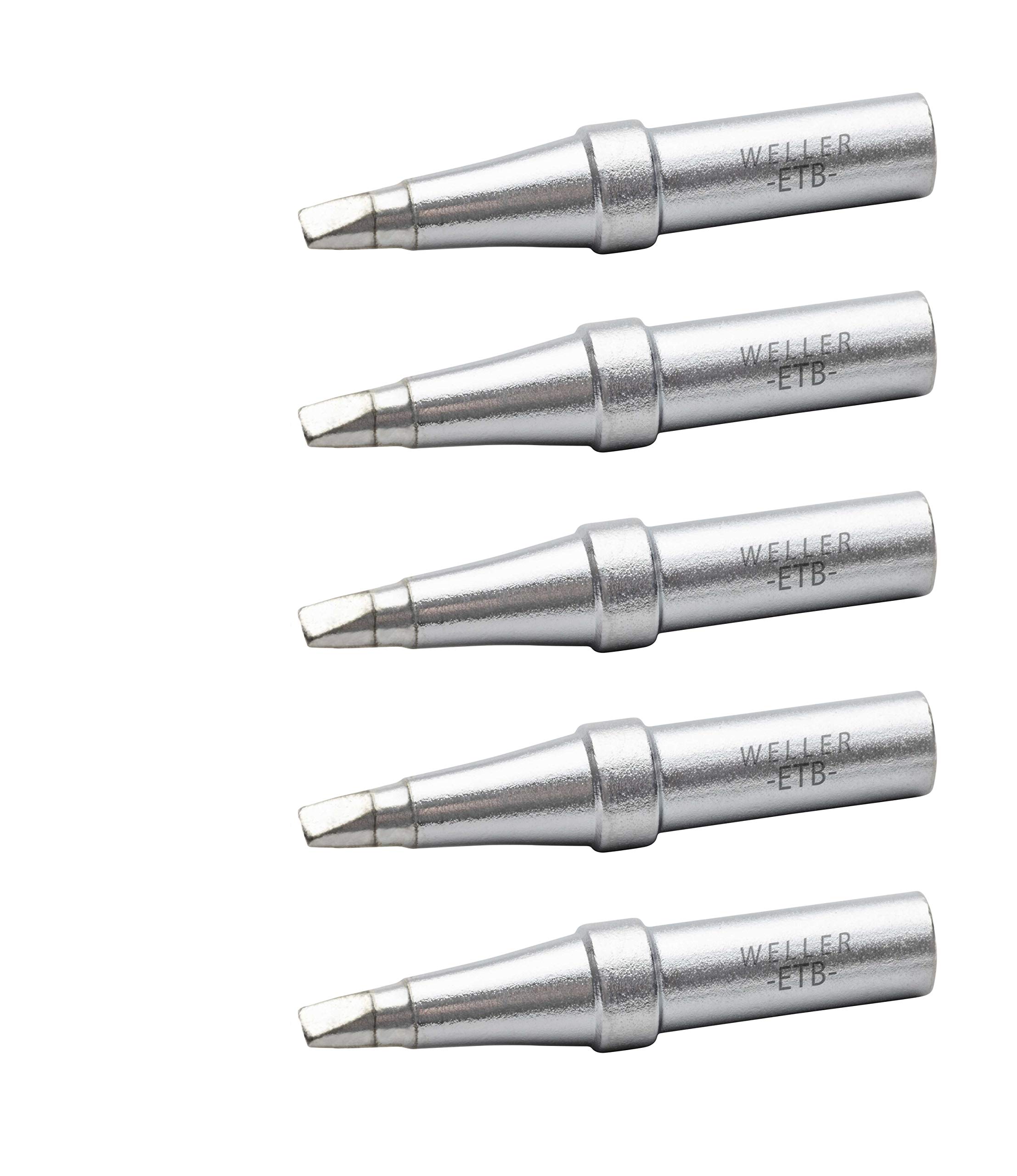 Genuine Weller WE1010 Soldering Tip Set (ETB-5), Screwdriver, 0.093" / 2.4 mm, 5 PCS
