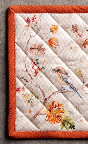 Miniatura 2 de Maison d' Hermine Kelim - Juego de 2 soportes para ollas 100 % algodón, resistentes al calor, para barbacoa, cocina, hornear, parrilla, microondas y