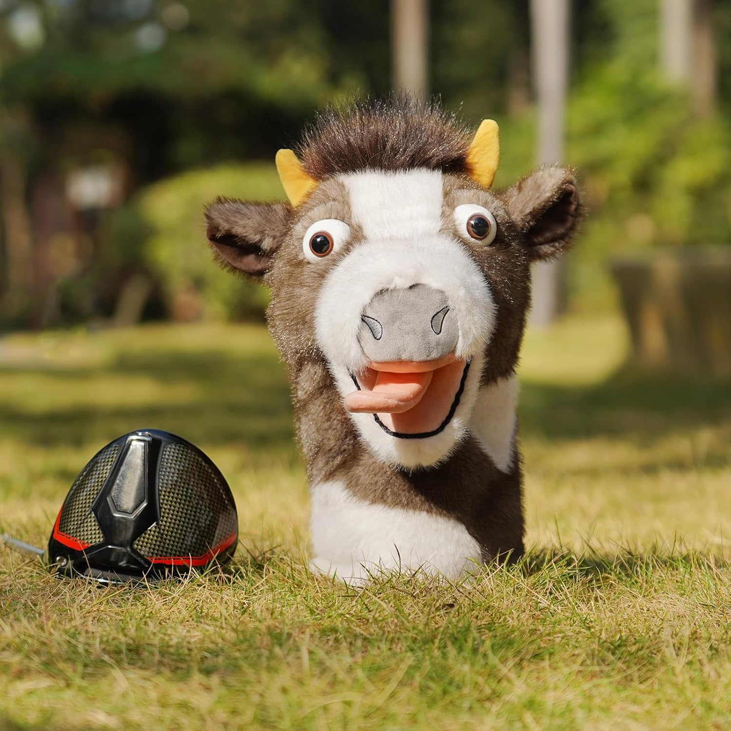 Craftsman Golf Club Head Cover Funny Cow Driver Headcover Cow Golf Club Cover Plush Animal Driver Head Cover Golf Gift