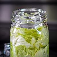 Vista 6 de Trademark Innovations Pesas de frasco de decapado de fermentación de vidrio, estilo agarre cruzado (juego de 6)