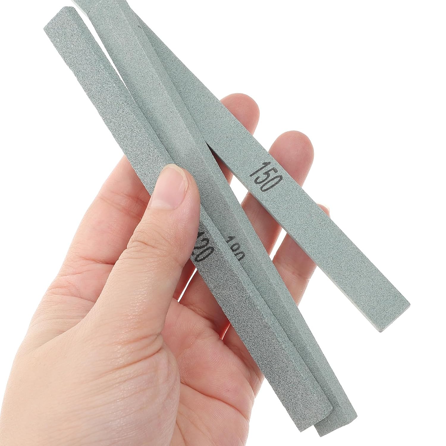 VALICLUD Assorted Grit Sanding Stick Polishing Rods for Wood Plastic Metal Surface Finishing High Hardness Sanding Tool for Beginners and Amateurs Dry Wet Use
