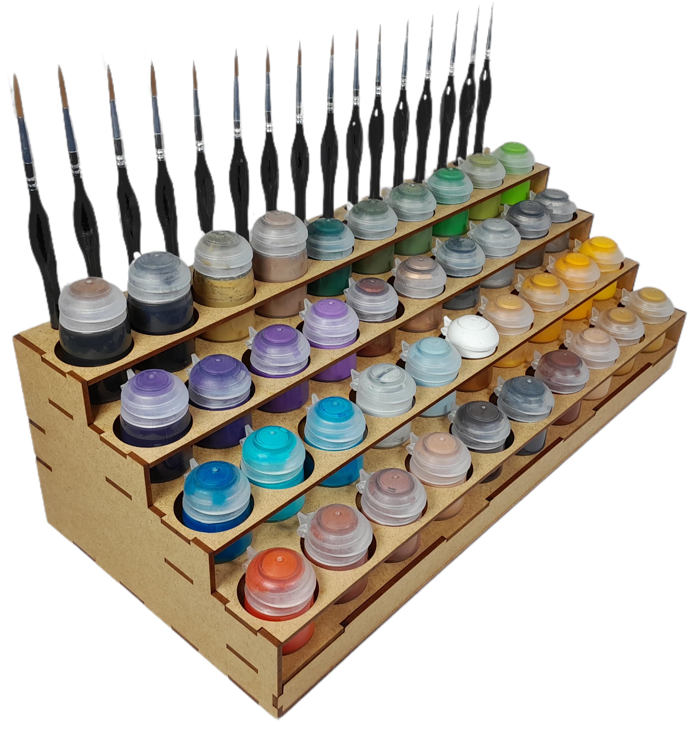 Rangement Peintures Citadel 40 Pots 16 Pinceaux. Support Peinture Warhammer 40k Rangement Maquette Tamiya