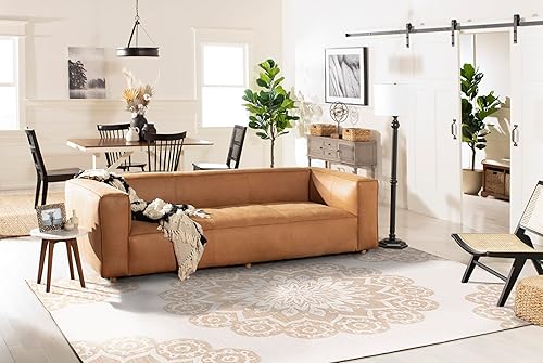 Miniatura 38 de SAFAVIEH Blossom Collection BLM108B - Alfombra cuadrada de lana de primera calidad, hecha a mano, 10 pies, color marfil/beige