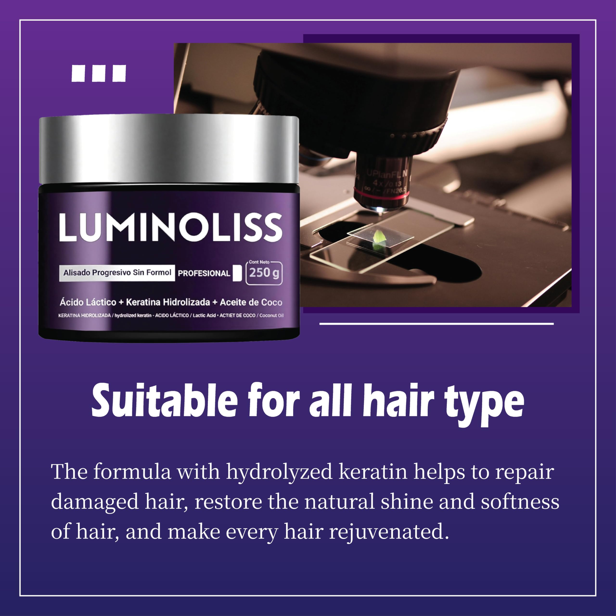 Alisado – Hair Smoothing Cream | Keratin Treatment for Frizz Control & Natural Silkiness | Restores Shine & Manageability - 1PC