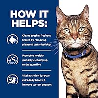 Vista 8 de Hill's Prescription Diet t/d Dental Care - Alimento seco para gatos con sabor a pollo, dieta veterinaria, bolsa de 8.5 libras