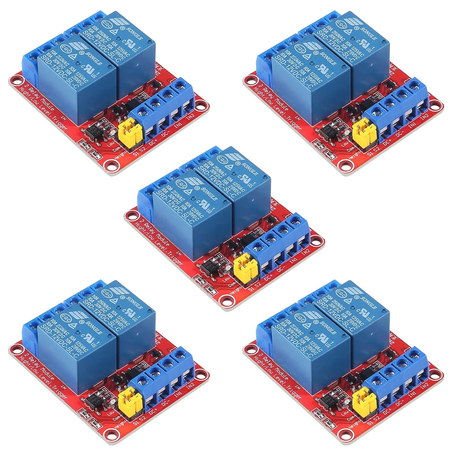 Modulo Relè 12V 2 Canali - Con Isolamento Fotoaccoppiatore, Trigger Alto/Basso, Per Progetti Elettronici - Foto 7