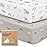 Pack and Play Sheets Fitted - 2-Pack Mini Crib Sheets for Pack N Play Mattress 38x26, Soft & Cozy, Neutral Toddler Playard Bedding, Snug Fitted Mini Baby Crib Mattress Cover Boy, Girl (Savannah)