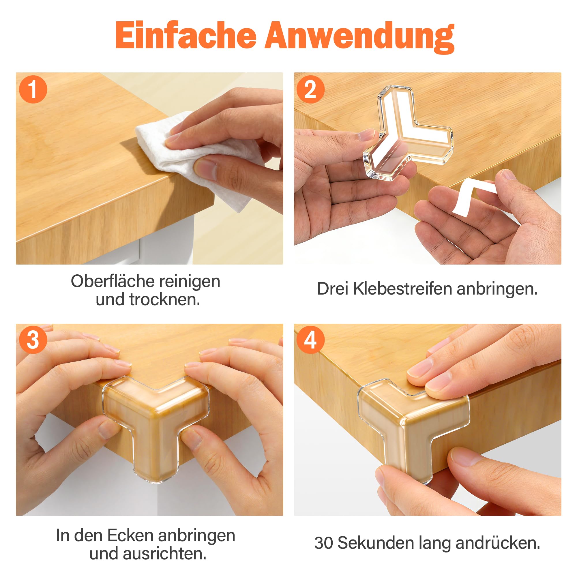 Elalove 20 Coin de Table Protection Bebe Forme de T pour Meubles et Tables Protection bébé Coins Sécurisés Adhésion Renforcée-(3.3x3.3x3.3 cm)
