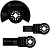 3-Piece Promo Wood Set for Bosch Professional Diy Multifunction Tools, Black